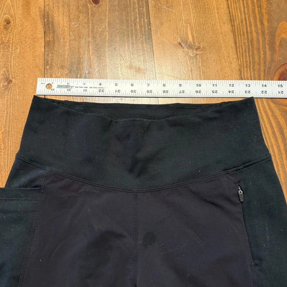 REI Co-op Trailmade Tights Women‎ M Black High Rise Stretch Pocket Activewear